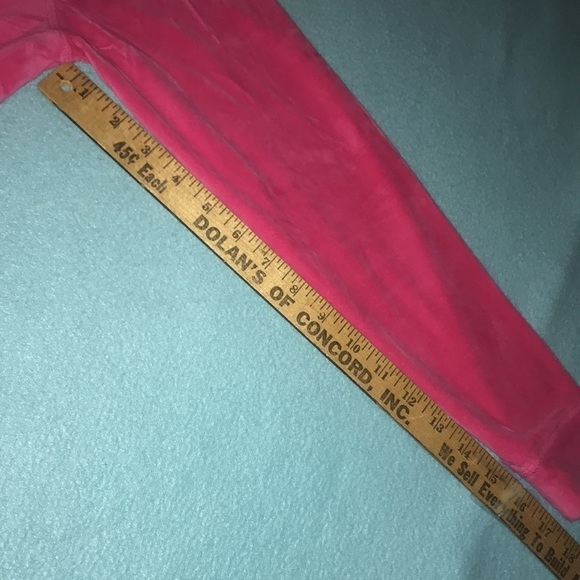 EVERLAST SPORT hot pink velour zip up hoodie bling trim at pockets size L - Picture 10 of 10